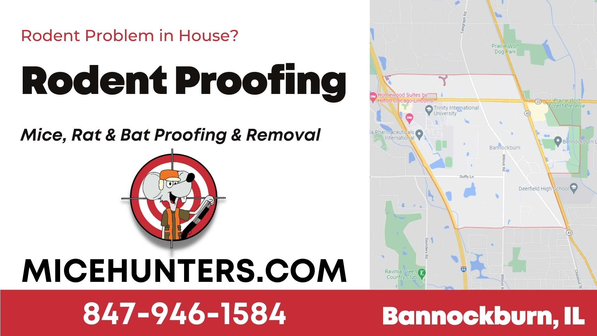 Bannockburn Rodent and Mice Proofing Exterminator near me