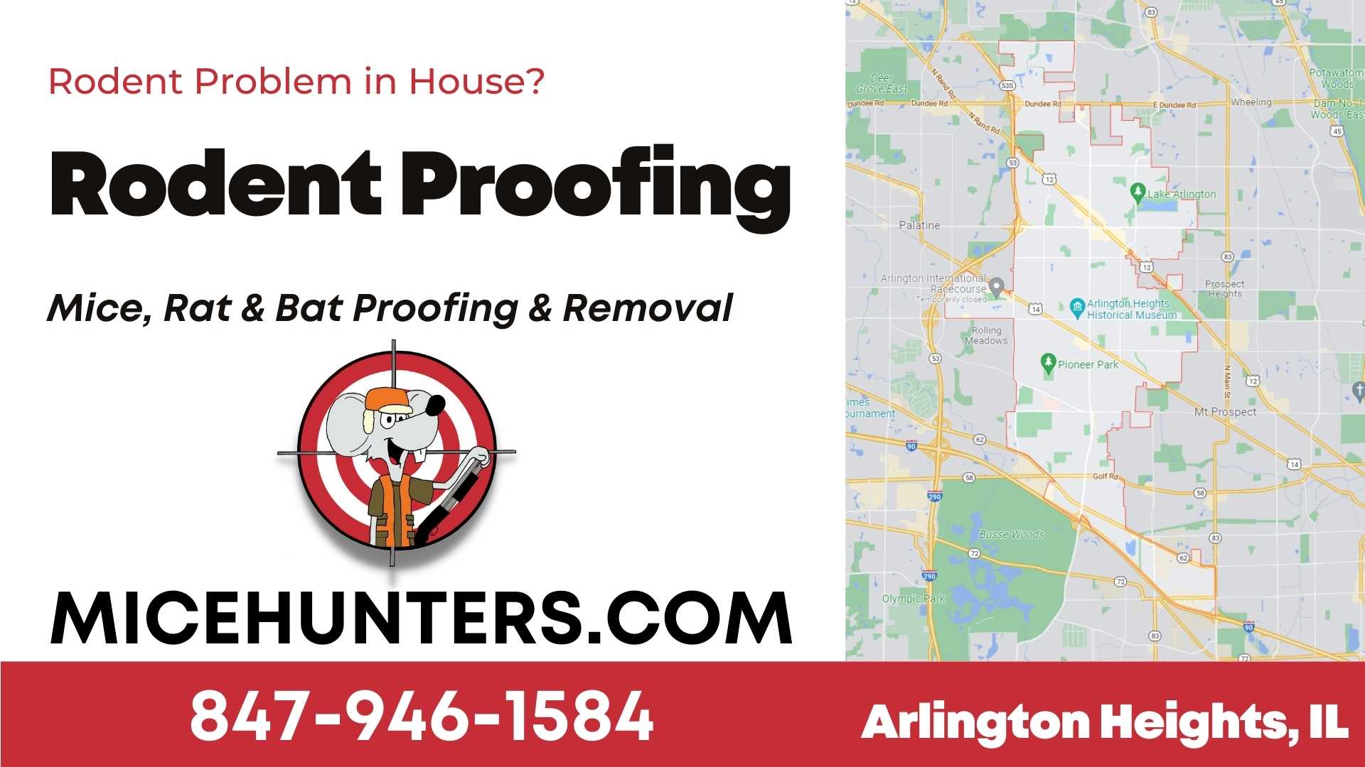 Arlington Heights Rodent and Mice Proofing Exterminator near me