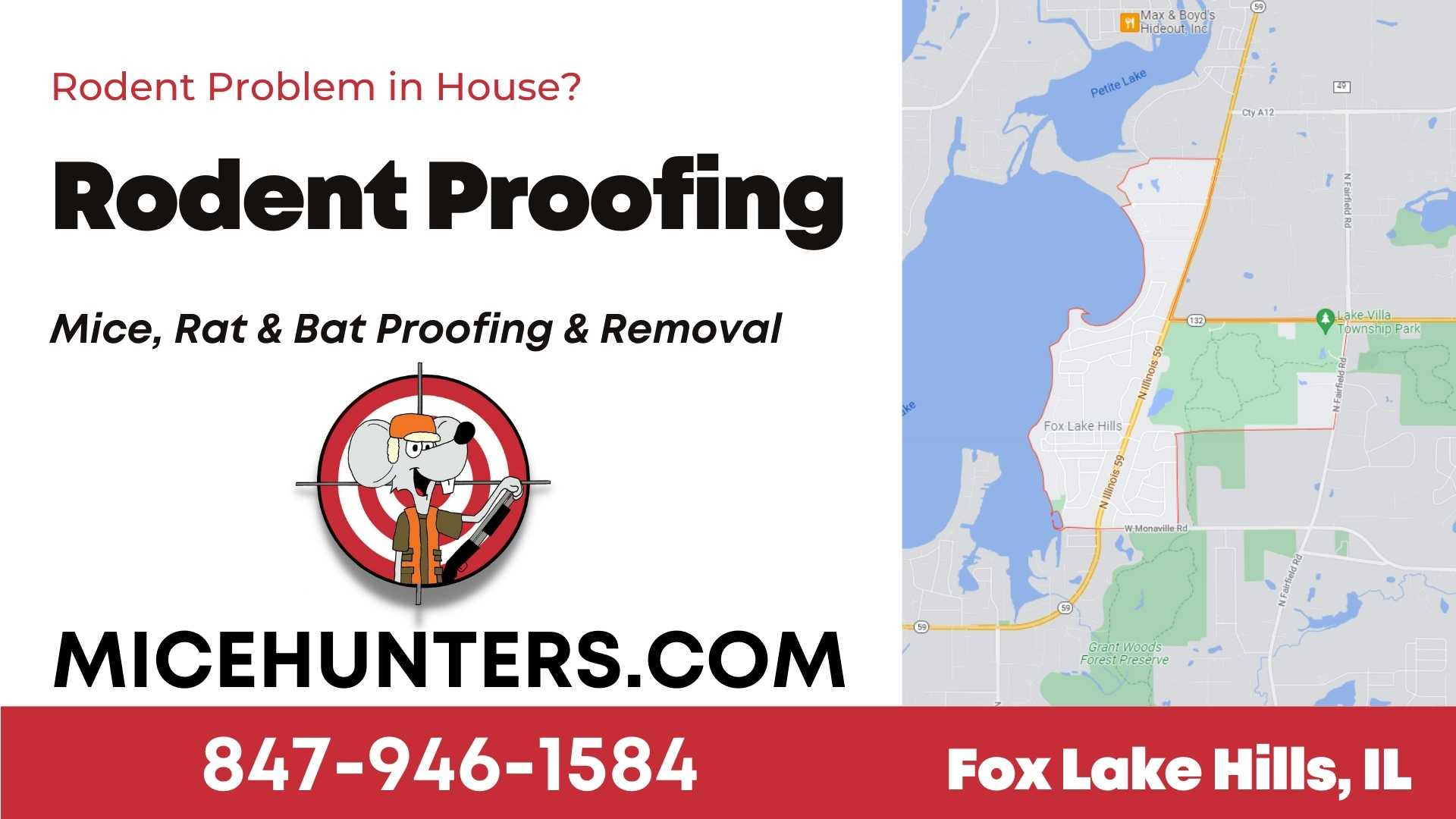 Fox Lake Hills Rodent and Mice Proofing Exterminator near me