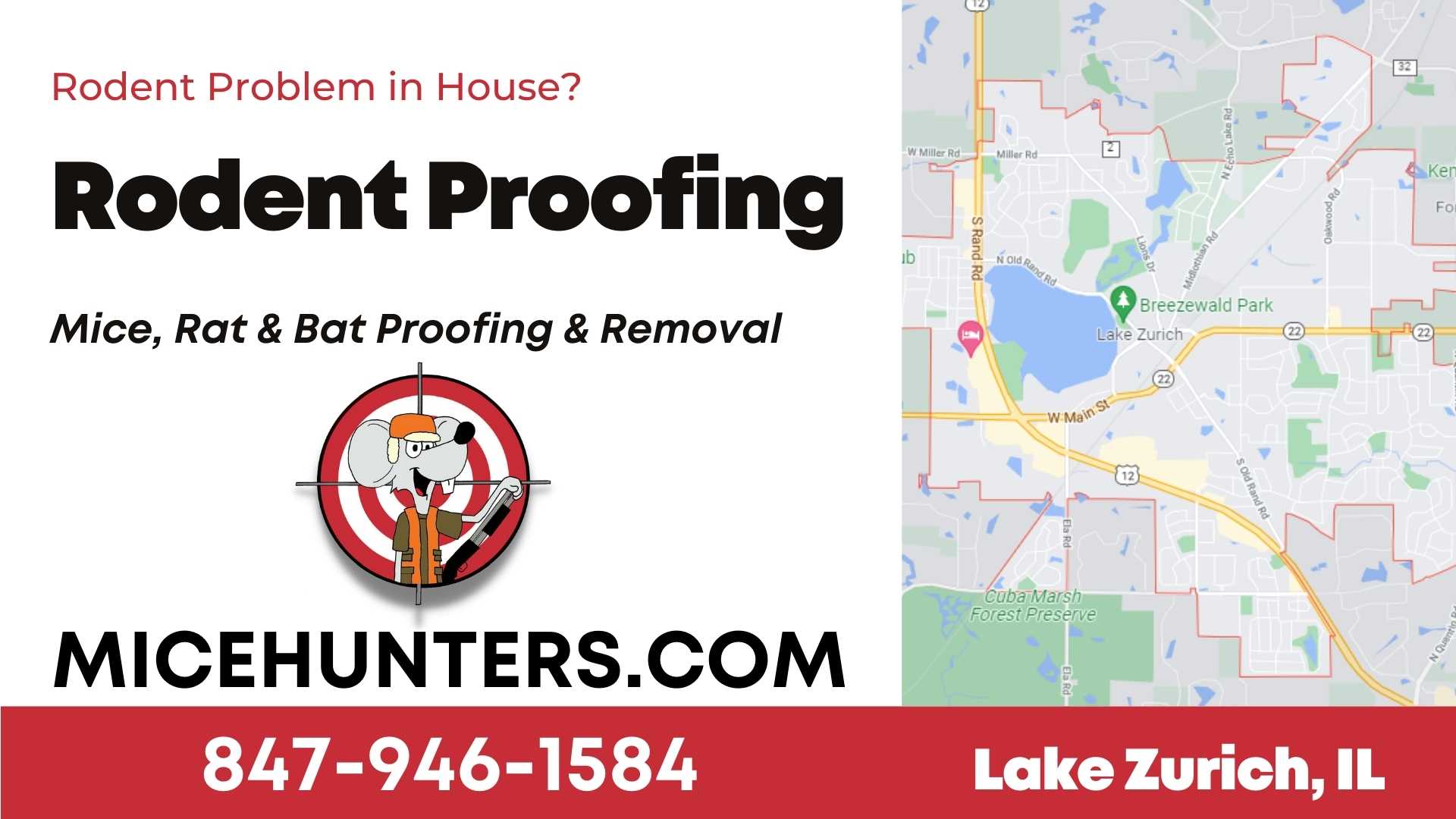 Lake Zurich Rodent and Mice Proofing Exterminator near me