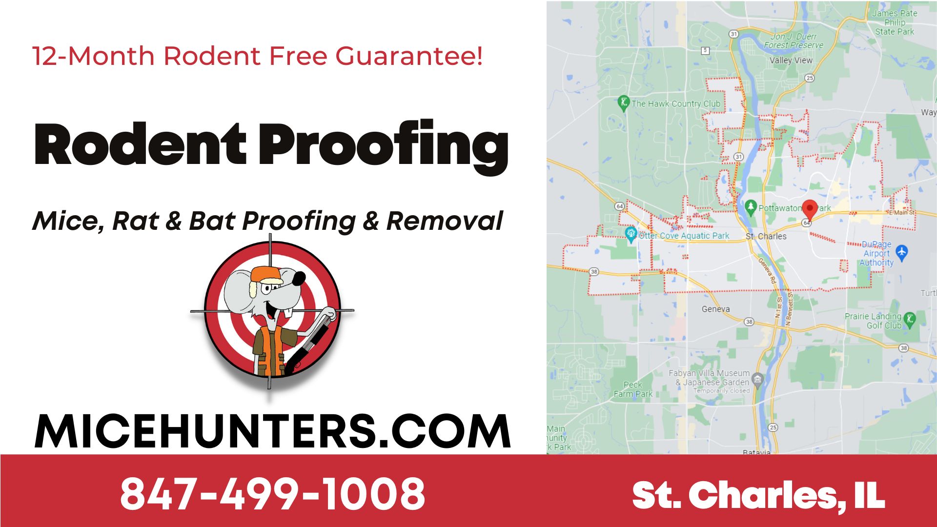 St. Charles Mice - Bat - Rat Removal Proofing Service