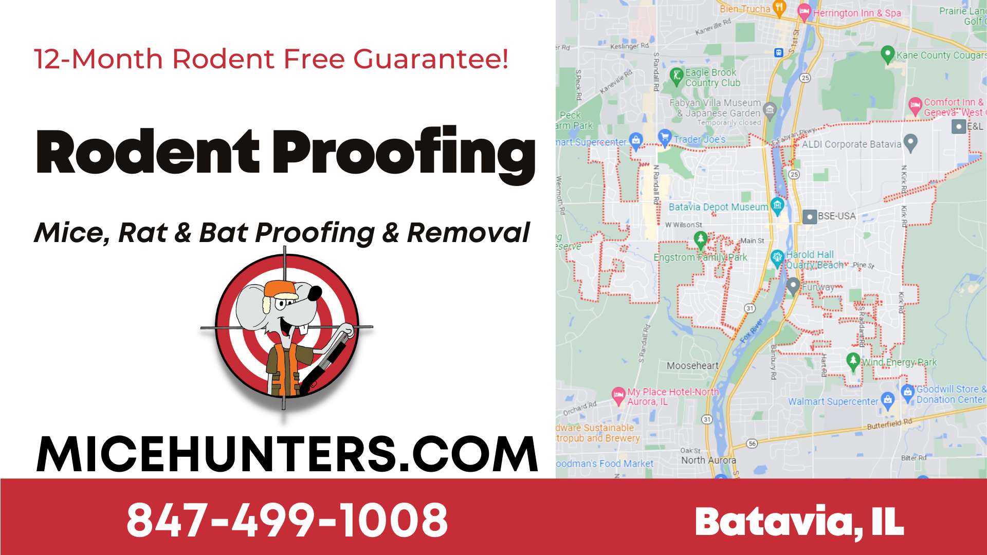 Batavia IL Mouse and Rodent Extermination and Proofing Services Near Me