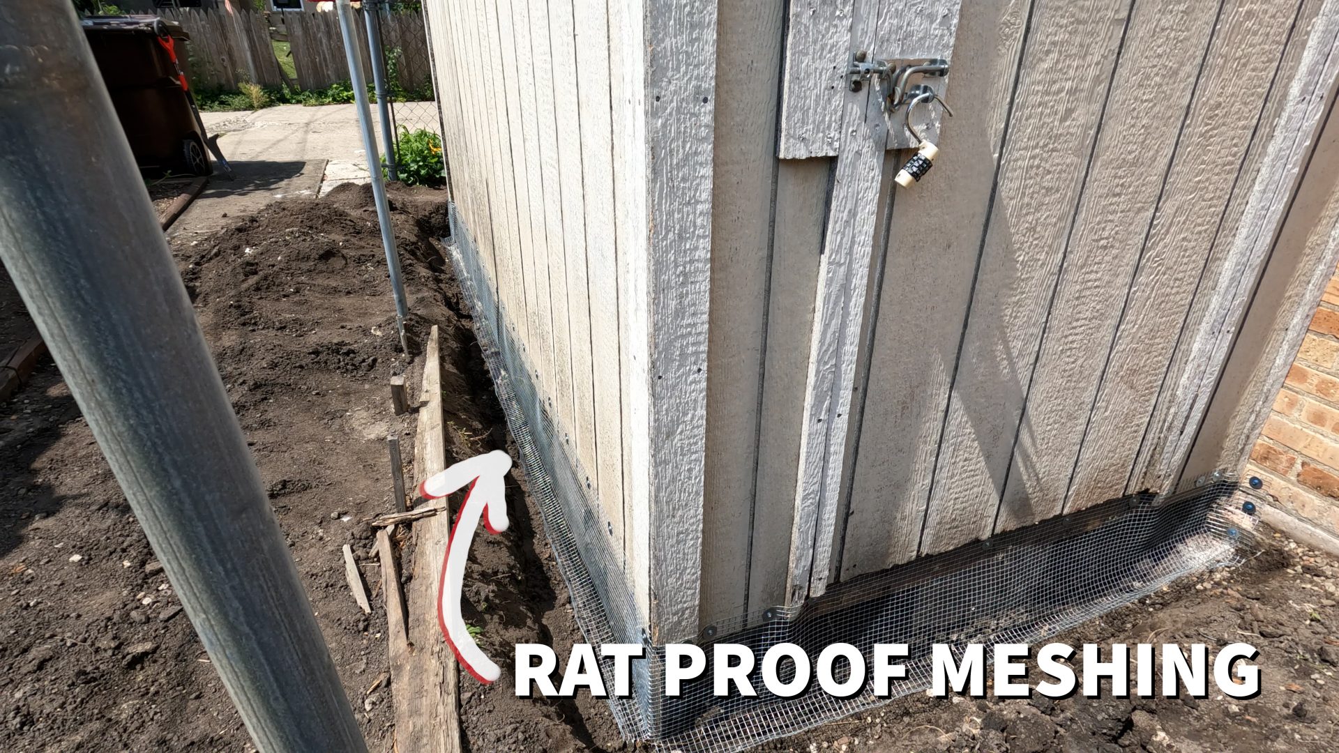 how to build a rat proof shed
